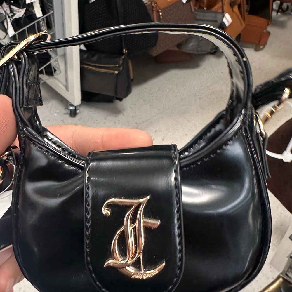 Juicy Couture Glossy Black Mini Bag